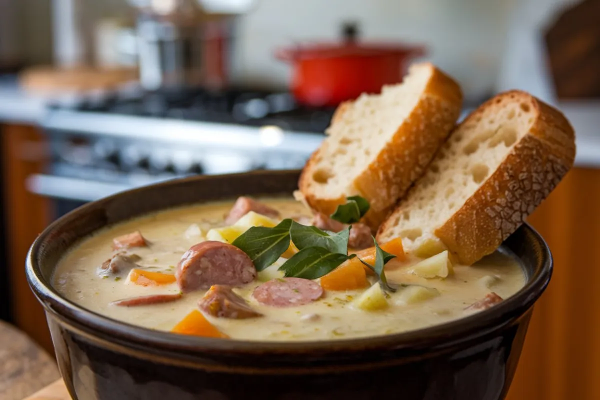 Creamy Parmesan Italian Sausage Soup